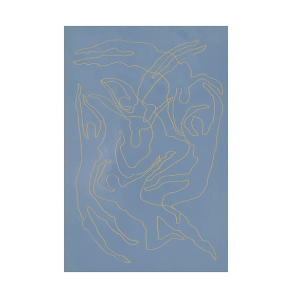 Canvas Wall Art - Pictufy Studio Ii 'Blue Swimmers' Wall Art for Living Room, Bedroom, or Office DÃ©cor by Trademark Fine Art - 12 x 19 Inches