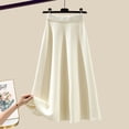 thumbnail image 5 of DHFJKG Women's 2 Piece Skirt Sets Spring Outfits Long Sleeve Crewneck Knitted Sweater Casual Long Skirt Casual Travel Trendy Outfit, 5 of 5