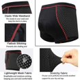 thumbnail image 4 of Men's Cycling Underwear Shorts Breathable 3d Gel Padded Mtb Biking Riding Shorts, 4 of 4