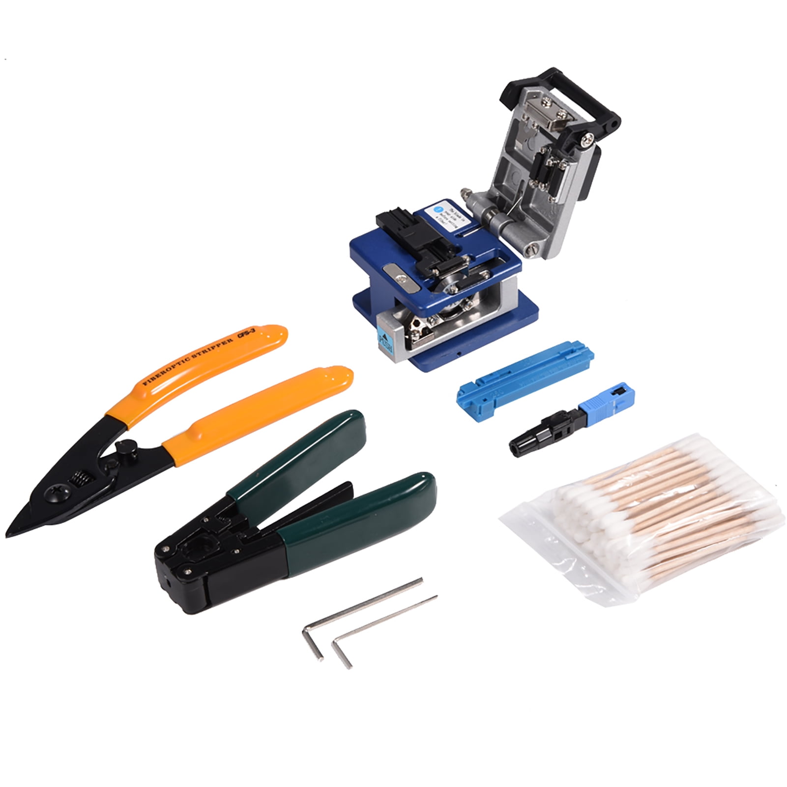 FC-6S Fiber Optic Stripping Tool FTTH Heavy Duty Splicing Tool Kit Handle Ergonomic Design High Precision Rugged for Fiber Optic Network with FC-6S Fiber Optic Stripping Tool FTTH Heavy Duty Splicing Tool Kit Handle Ergonomic Design High Precision Rugged for Fiber Optic Network with
