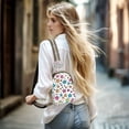 thumbnail image 5 of FORMRS Womens Crossbody Sling Bag Travel Daypack Shoulder Chest Backpack, White Stars, 5 of 7