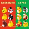 thumbnail image 5 of Joyfy 12 Pcs Christmas Ducks for Christmas Stocking Stuffers, Xmas Rubber Duck Bath Toys for Kids Gift, Christmas Party Favor Novelty Duckies for Boys, Girls and Toddlers, 5 of 9