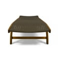 thumbnail image 4 of Christopher Knight Home Banzai Wicker and Wood Outdoor Chaise Lounge (Set of 2) by  brown, teak finish, 4 of 5