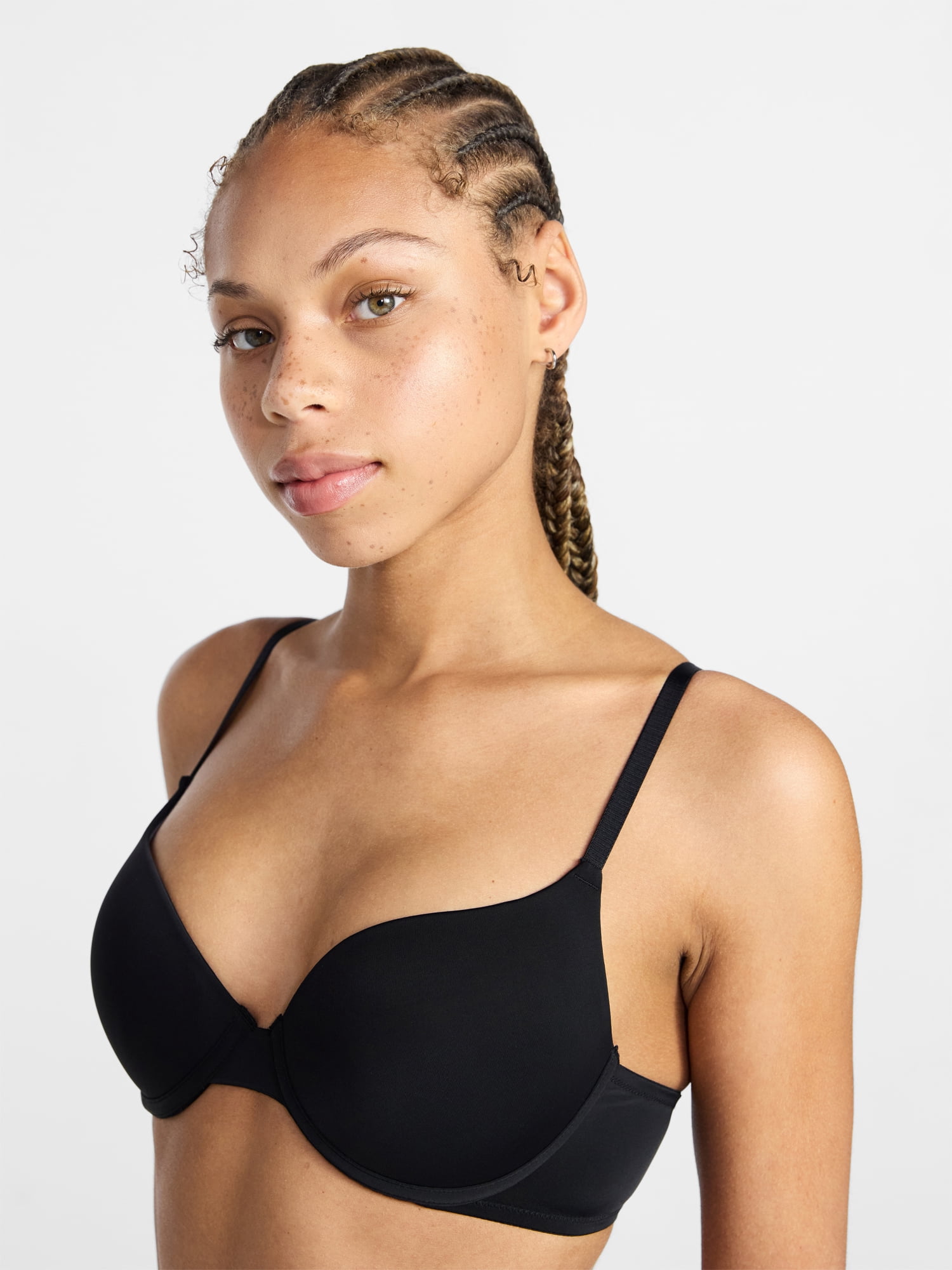 No Boundaries Women’s Smooth Micro Push Up Bra, Sizes 34AA-42DD