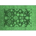 thumbnail image 1 of Ahgly Company Indoor Rectangle Oriental Emerald Green Industrial Area Rugs, 3' x 5', 1 of 4
