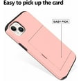 thumbnail image 3 of for iPhone 13 Mini Case with Card Holder,for iPhone 13 Mini Wallet Case Anti-Scratch Dual Layer Hidden Pocket Phone Case Shockproof Cover Compatible with for iPhone 13 Mini 5G-Pink, 3 of 12