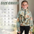 thumbnail image 4 of Chaqlin Classic Flowers Butterfly Fall Pullover Long Sleeve Sweater Clothes with Pocket Fashion Sweatshirt Girls Half Zipper Sweatshirts Size 5-6, 4 of 7