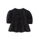 thumbnail image 5 of HH TRAF Blusa corta informal con lazo y mangas cortas abullonadas para mujer, moda femenina, camiseta de primavera, 5 of 5