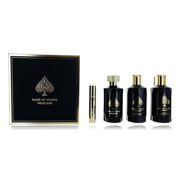 Game of Spades Wildcard by Jo Milano, 4 Piece Gift Set for Unisex