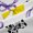 Yellow Purple, variant on Homewish Cartoon Bow Tie Black Out Curtains for Teens Boys Girls,Blue Pink Curtains Pack of 2 (42x63 Each),Cow Print Bedroom Curtains,Breathable Home Decor