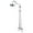 Polished Chrome, variant on Kingston Brass CCK2665 Vintage Wall Mount Clawfoot Tub Faucet Package with Shower Combo and Hand Shower, Oil Rubbed Bronze