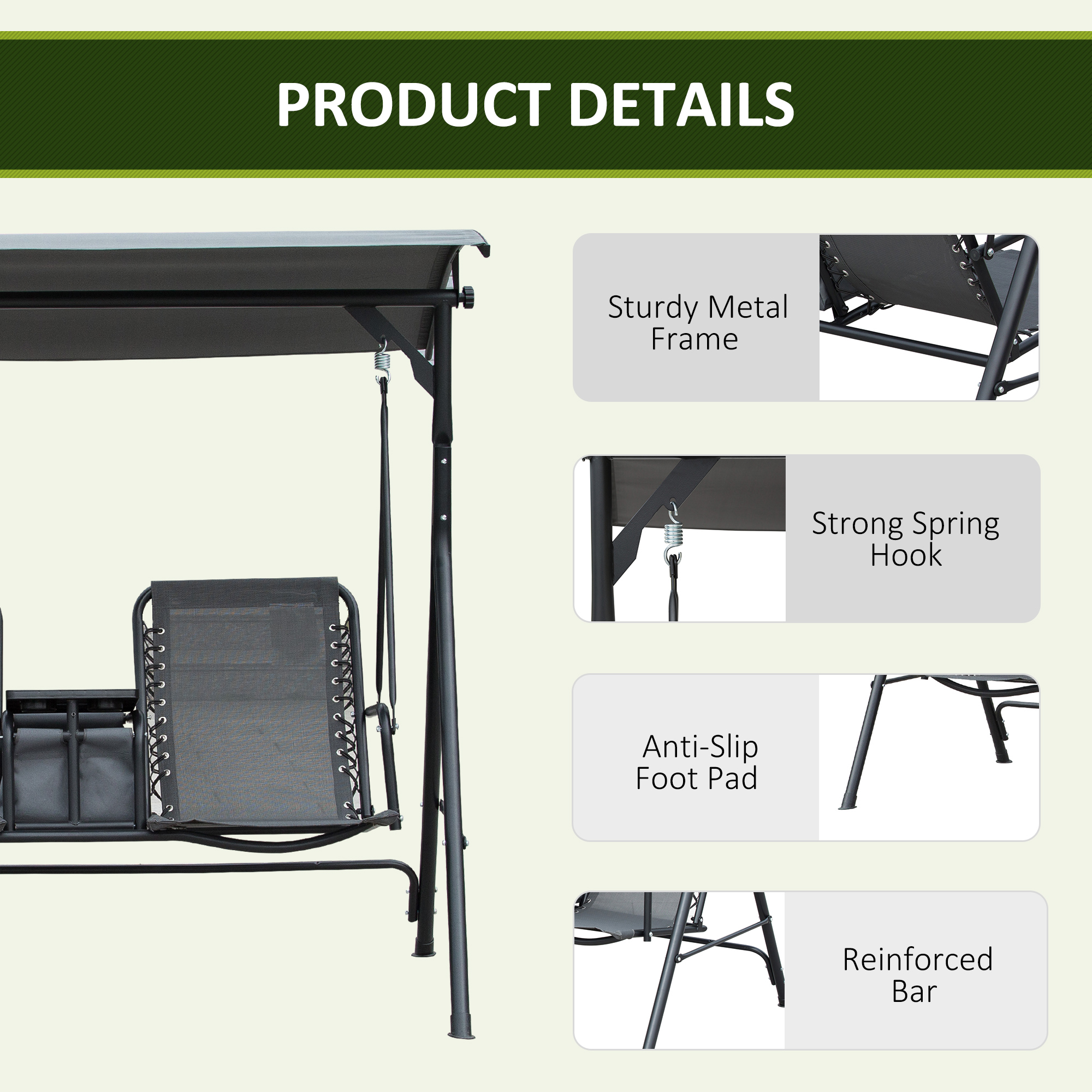 asda cuba swing seat