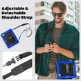 thumbnail image 6 of Allytechgroup Rugged Shockproof Case for Apple iPad Pro 11 Inch M4 2024, [Build in Screen Protector] Protective Hand Strap Kickstand [Shoulder Strap] Pencil Holder Kids Friendly Case Cover,Blue, 6 of 8