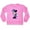 Hot Pink2, variant on Minnie Mouse Girls Sweatshirt -Jumbo Print and Embroidery Minnie Mouse Sweater- Sizes 4-16