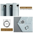 thumbnail image 4 of XWZO Velvet Thermal Curtains for Winter, Energy Efficiency Room Darkening Grommet Window Curtain Drapes for Living Room/Patio, Blue Door Curtains with Tiebacks, W52 x L84, Stone Blue, 4 of 9