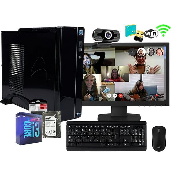Pc computadora i3 camara web escolar 16gb ram 960gb ssd wifi Monitor 21.5" FULL HD Intel pc, armada, intel