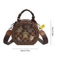 thumbnail image 2 of Tepsmf Fashion Retro Leather Handbags Bear Badge Print - One Shoulder Crossbody Bags for Women Trendy, 2 of 2