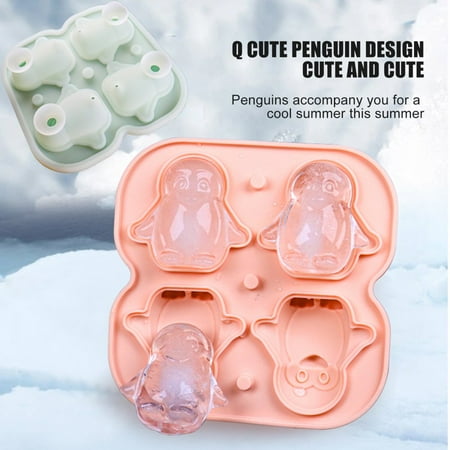 As Shown Bac à GlaçOns En Silicone, Bac à GlaçOns En Forme De Pingouin