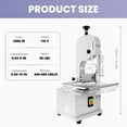 thumbnail image 5 of YOEXTO 2000W Semi-Automatic Commercial Electric Meat Slicer, 5 of 16