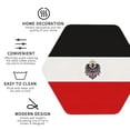 thumbnail image 3 of Flag Of The German Empire Leather Drinks Coasters Suitable for Various Cups Set of 6 Hexagon, 3 of 6