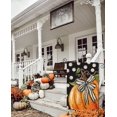 thumbnail image 2 of Fall Garden Flag 12x18 Inch Double Sided, Pumpkin with Bowknot White Dots Small Yard Flags for Outdoor,Seasonal Decor for Thanksgiving Autumn Farmhouse Outside Holiday, 2 of 6