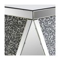 thumbnail image 5 of Elegant Mirrored End Table with Glass & Faux Diamond Accents - Modern Accent Table for Living Room, 5 of 5