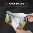 thumbnail image 5 of Lsque Funny Countryside Donkey Printed Long Tissue Box Cover Holder, Facial Paper Organizer Dispenser,Triangle with Bottom Belt, PVC Leather Decorative Organizer, 5 of 9