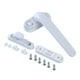 thumbnail image 4 of Manijas de ventana de aluminio con manija de cerradura Manija de puerta de repuesto Herrajes para ventanas Blanco Derecha, 4 of 7