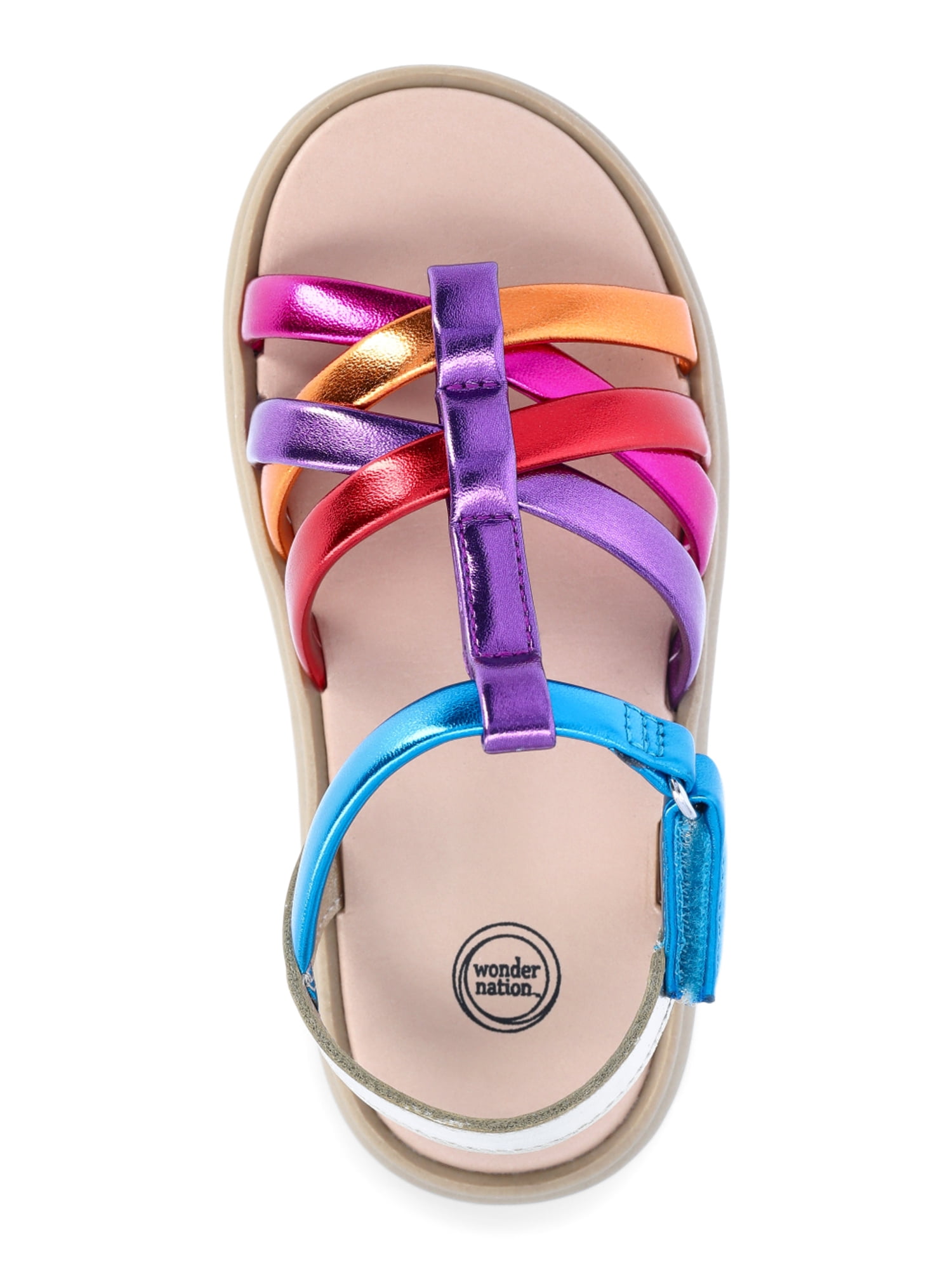 Wonder Nation Toddler Girl Multi Strap Sandals