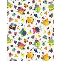 Timeless Treasures Field Day Children's White Multi Color 100% Cotton Fabric sold by the yard