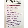 thumbnail image 2 of Realitybias "the Gay Agenda" 4"x10" Vinyl Bumper Sticker with Magnetizer 1 Pack, 2 of 6