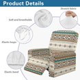 thumbnail image 4 of SCRAWLGOD American Tribal Beige Recliner Chair Covers Stretch Chair Cover for Recliner Slipcovers 4-Piece Lazyboy 1 Seat Sofa Cover Furniture Protector with Pocket, 4 of 7