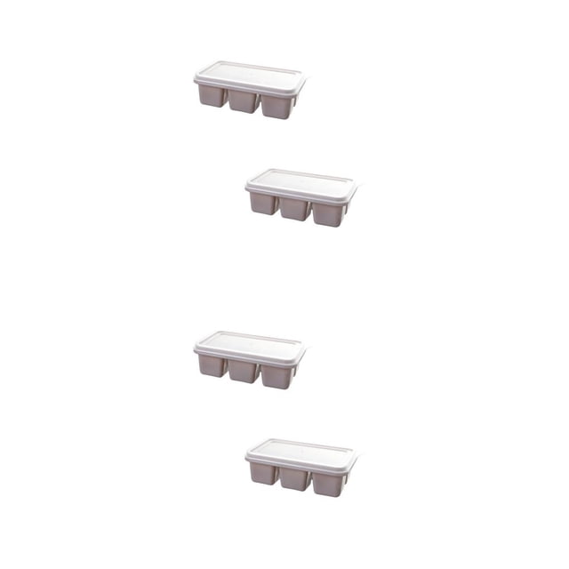Bewildely 2 piezas de accesorios para equipos de bandeja de hielo, caja de sujeción de bloques, accesorio para hacer refrigerador, molde Simple