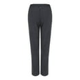 thumbnail image 4 of Pantalones de pana Prolriy para mujer, pantalones de pana para mujer, pantalones casuales de cintura alta elástica, pantalones rectos, sueltos y cómodos con bolsillos, pantalones de mujer, gris, XXL, 4 of 4