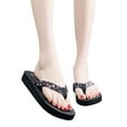 thumbnail image 5 of Womens Sandals Bohemian Beach Flip Flop Sandal Cloth Multicolor 40, 5 of 6