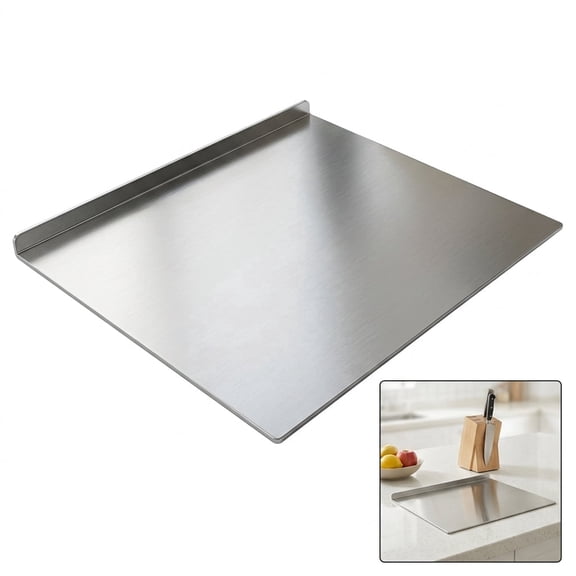 Stainless Steel Cutting Boards, Double-Sided Design for Kitchen Use, Ideal for Meat, Fruits, Vegetables, Bread and Baking