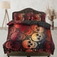 thumbnail image 1 of Ropa de cama de Halloween Colorido Cráneos Funda Nórdica Set Colcha, Dormitorio Ropa de cama con, 1 of 4