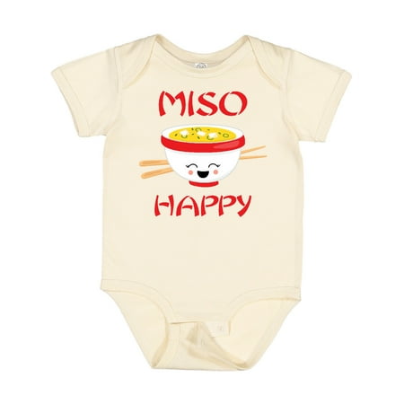 

Inktastic Kawaii Miso Happy Gift Baby Boy or Baby Girl Bodysuit