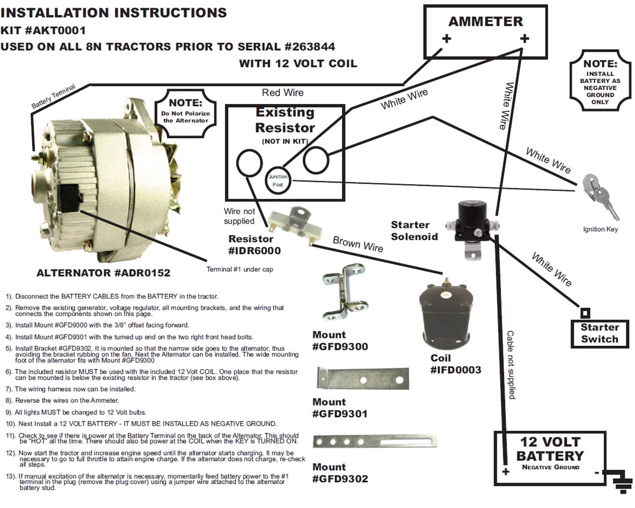 Ford 9N Wiring Diagram 12 Volt Conversion from i5.walmartimages.com