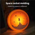 thumbnail image 3 of Space Rocket Night Lamp Rocket Night Light Night Lamp Space Rocket Silicona Led Rocket Light Para Niños Vogacara HA026025-02, 3 of 7