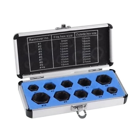 

The Tool Kit For Removing Stripped Rounded And Rusted And Broken Nut Extractor Socket Head Hex Removal Tool