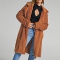 thumbnail image 4 of Pompotops Manteau Chaud en Fausse Fourrure pour Femmes, Veste d'Hiver à Col Rabattu, 4 of 6