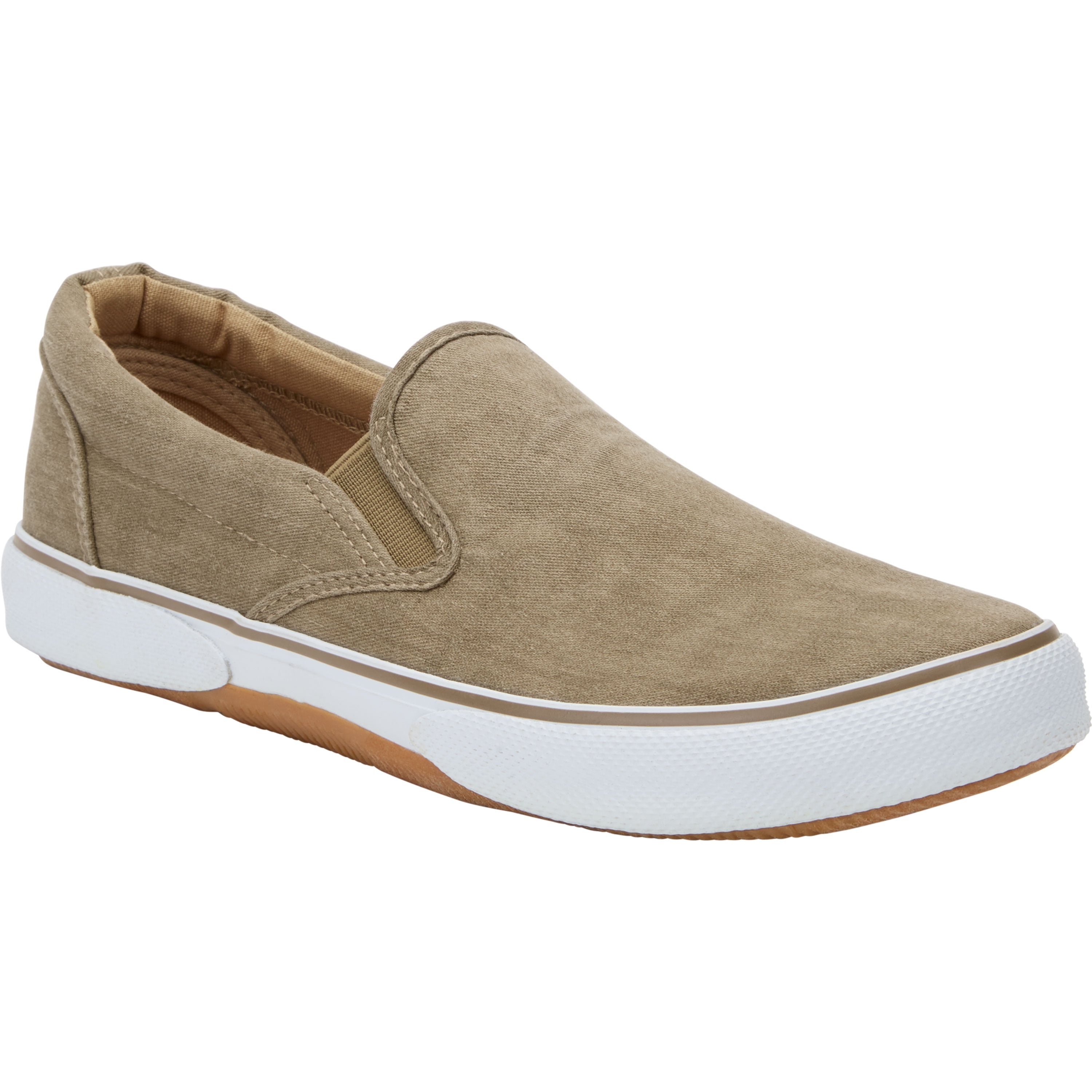 mens wide canvas slip on shoes