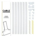thumbnail image 2 of Simple Cord 150-in Cord Hider Kit, 6-Pack 25-inch Wall-Mounted Cable Management Covers, White, 2 of 14