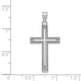 thumbnail image 2 of 14k White Gold Solid Cross Pendant, 2 of 3