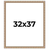 32x37 Frame Silver Real Wood Picture Frame Width 1.5 inches | Interior Frame Depth 0.5 inches |