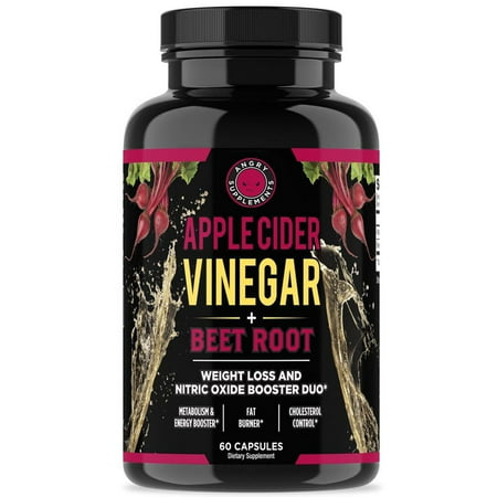 Angry Supplements Apple Cider Vinegar with Beet Root (60 (Best Andro Supplements On The Market)