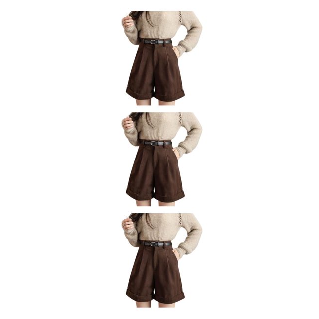Pantalones cortos de verano para mujer Minnieouse cintura alta estilo informal