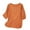 #03 Orange, variant on Womens Linen Shirts Fashion Vintage Boho Embroidered Cotton Tee Tops Summer 3/4 Sleeve Floral Shirt Casual Loose Blouses Top
