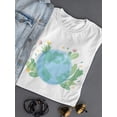 thumbnail image 3 of Love Home Planet T-Shirt Women -Smartprints Designs, Female 5X-Large, 3 of 4
